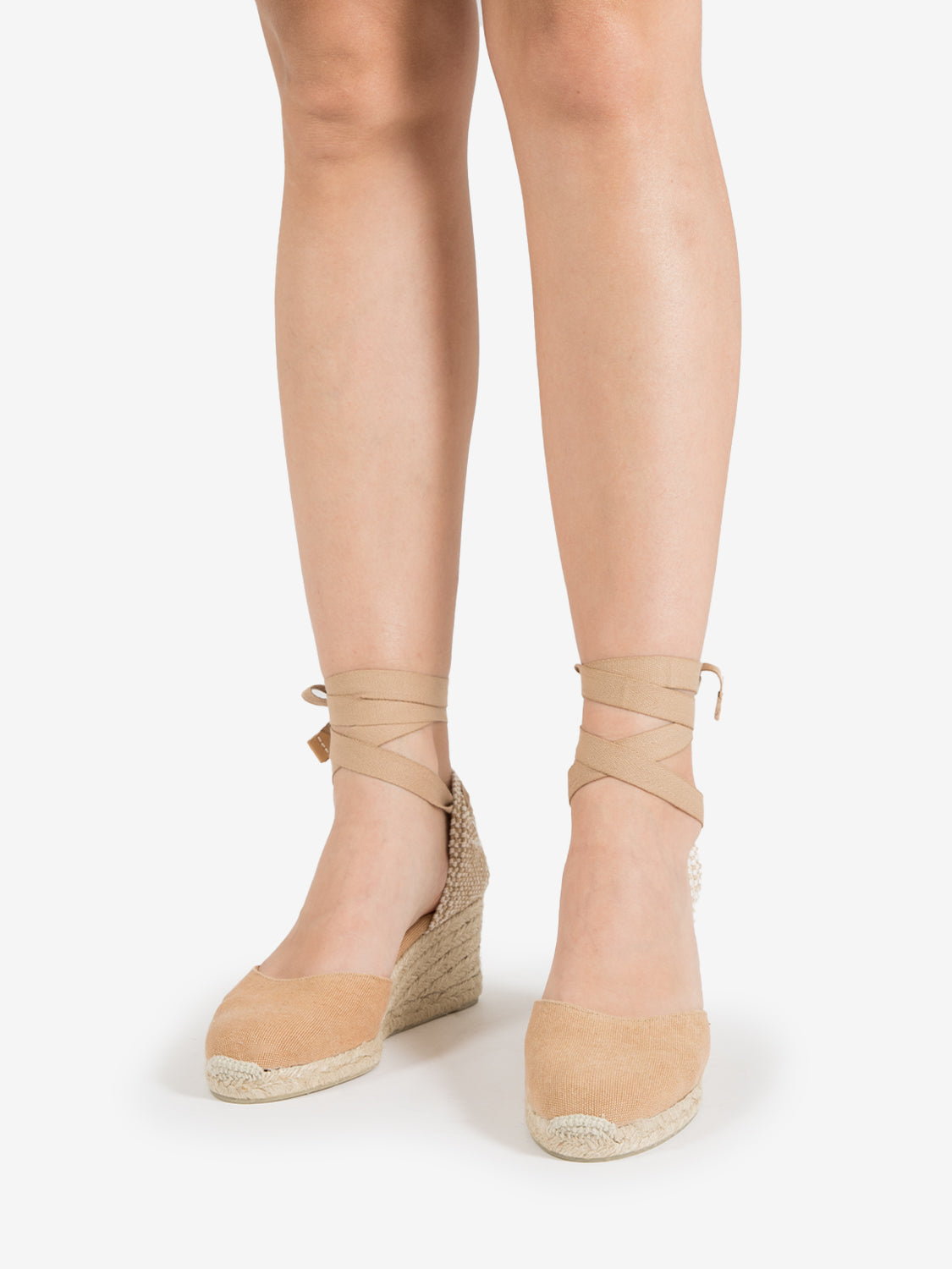 Carina toasted canvas espadrilles 70mm
