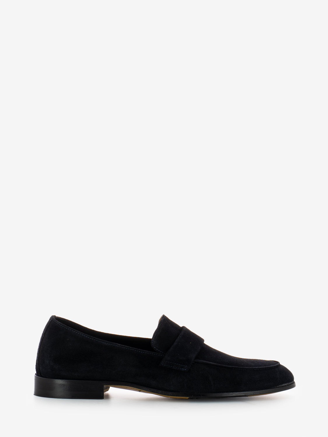 Navy Suede Loafers