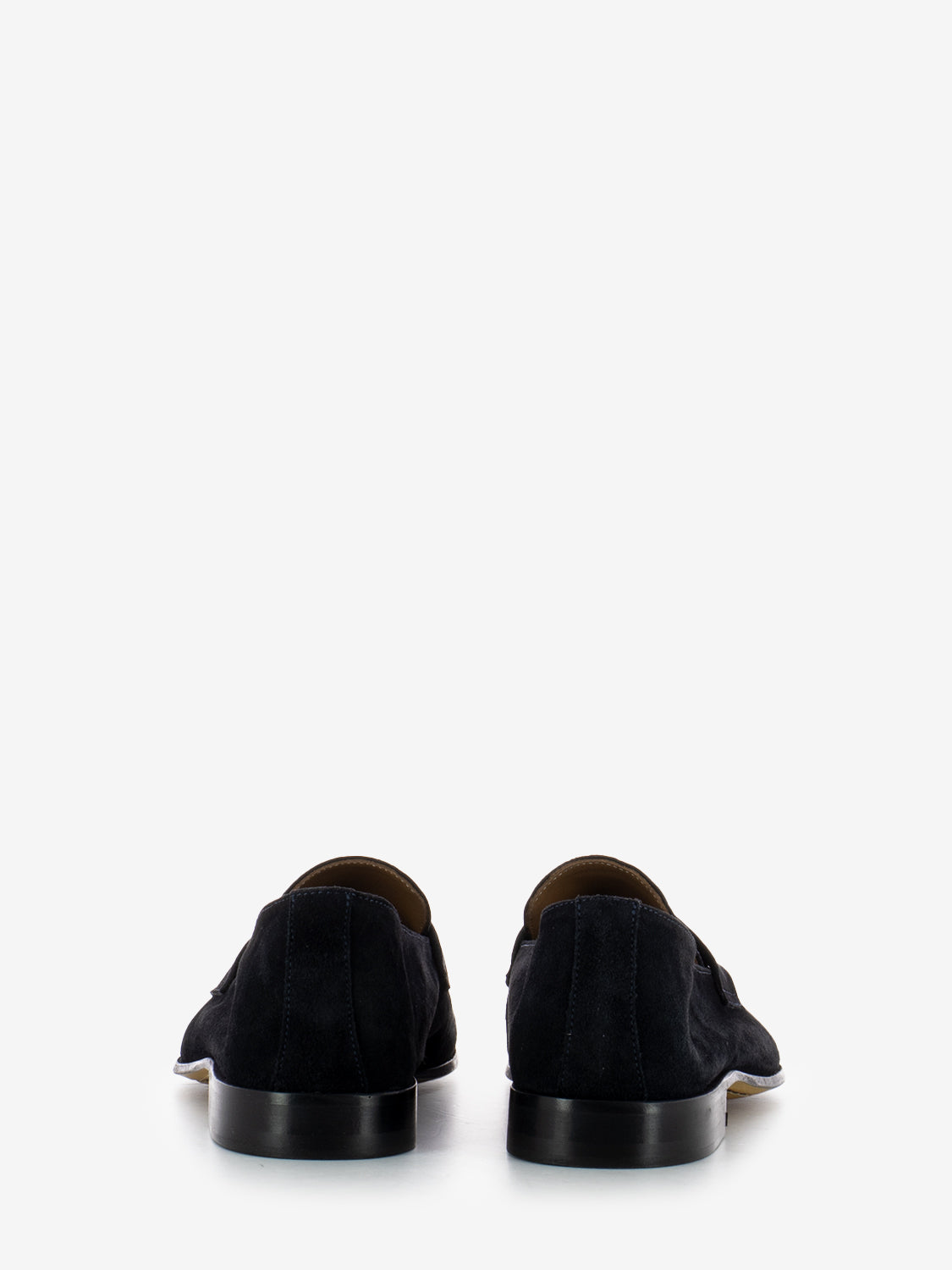 Navy Suede Loafers