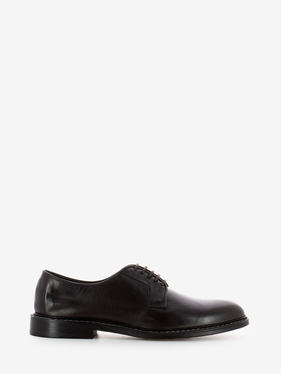 Scarpa derby elegante in pelle testa di moro