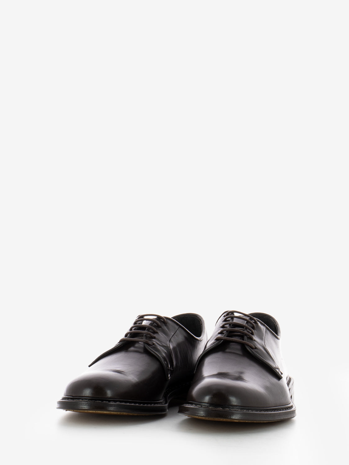 Scarpa derby elegante in pelle testa di moro
