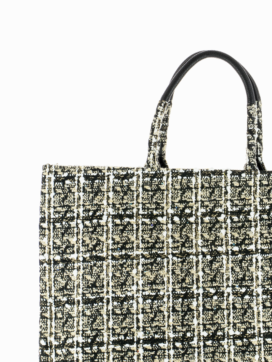 Brooklyn medium shopper black / beige / white