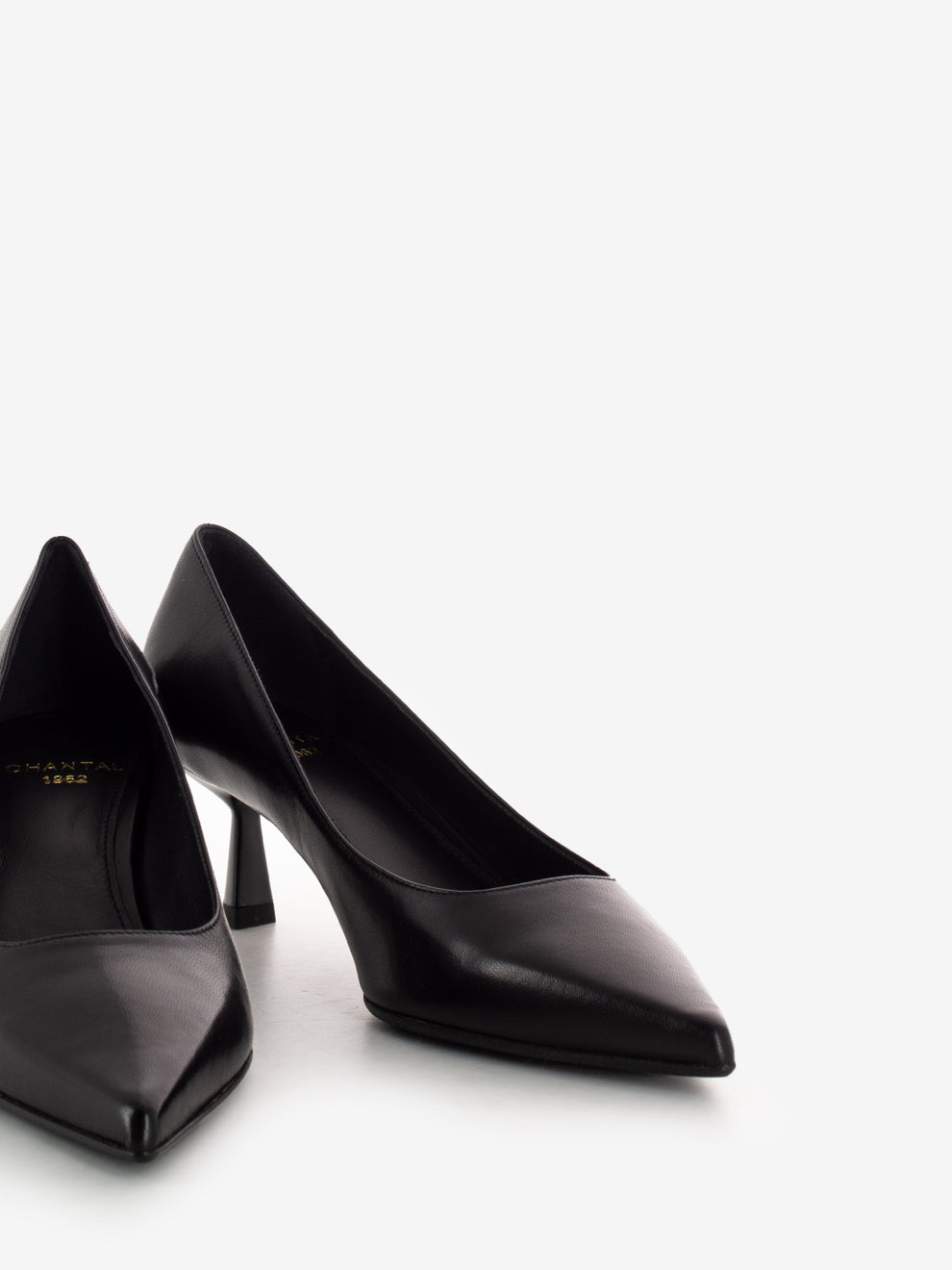 Décolleté in nappa nero