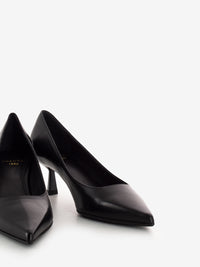 Décolleté in nappa nero