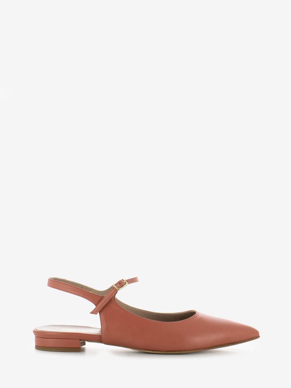 Alma leather onion toe ballerinas