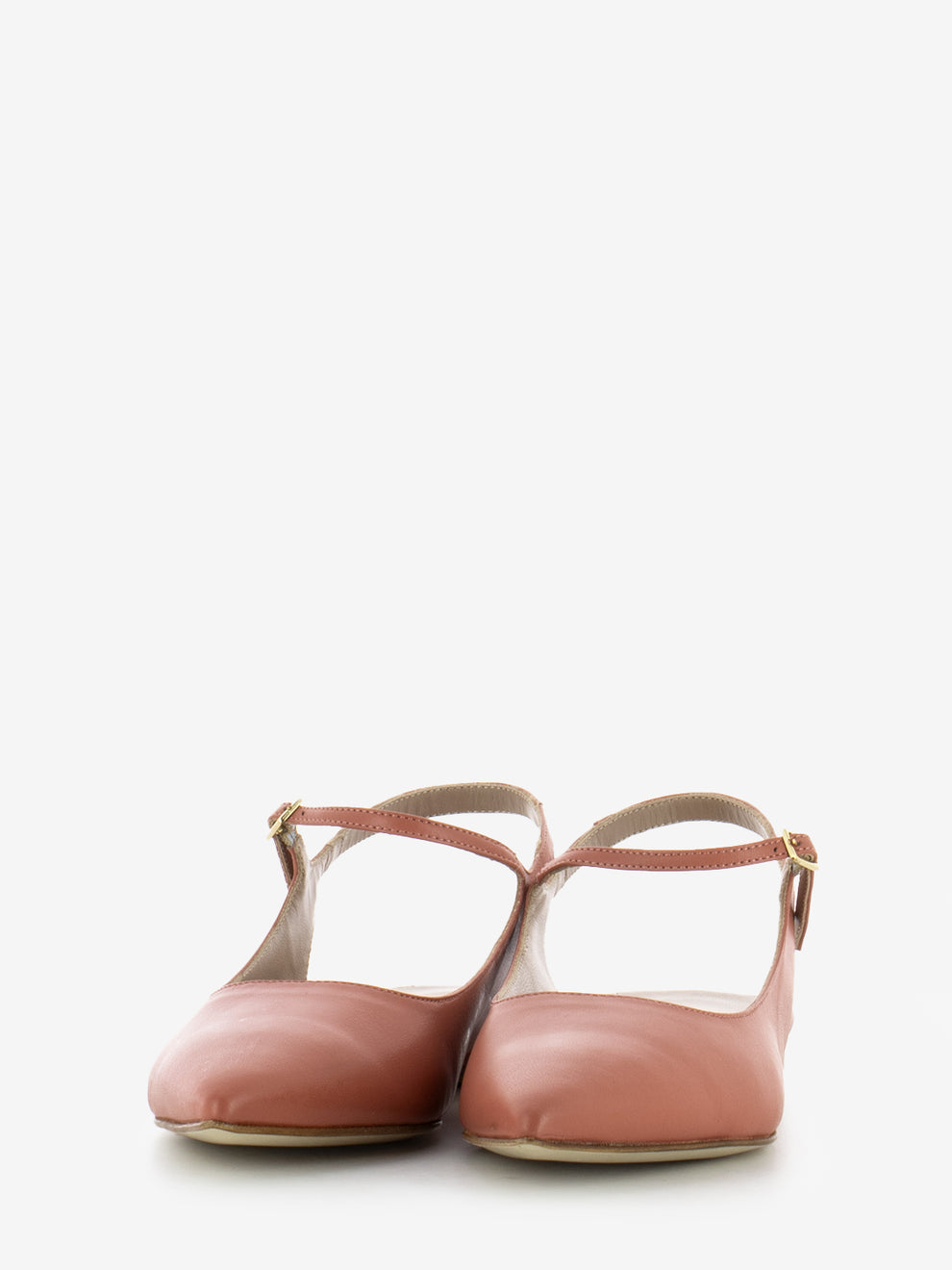 Alma leather onion toe ballerinas