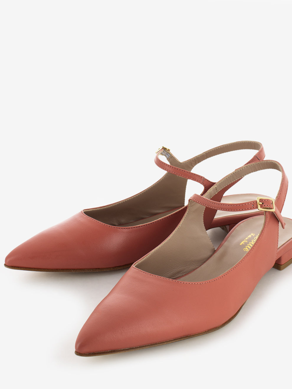 Alma leather onion toe ballerinas