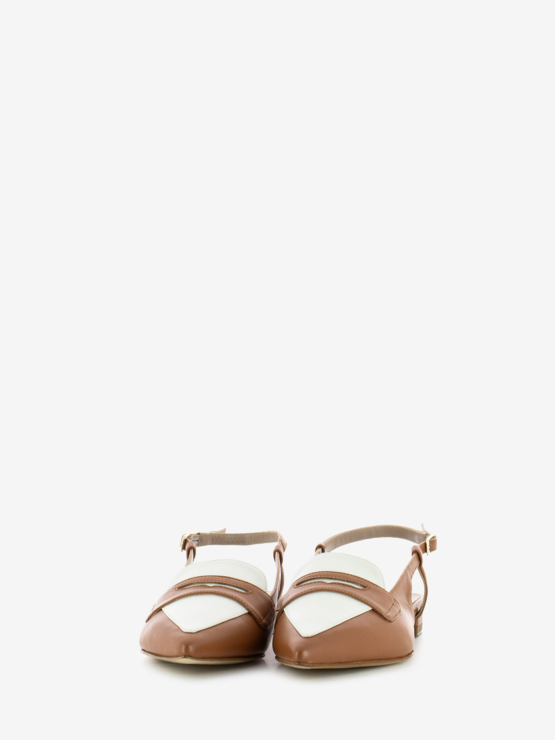 Slingback Fiammetta biscotto / latte