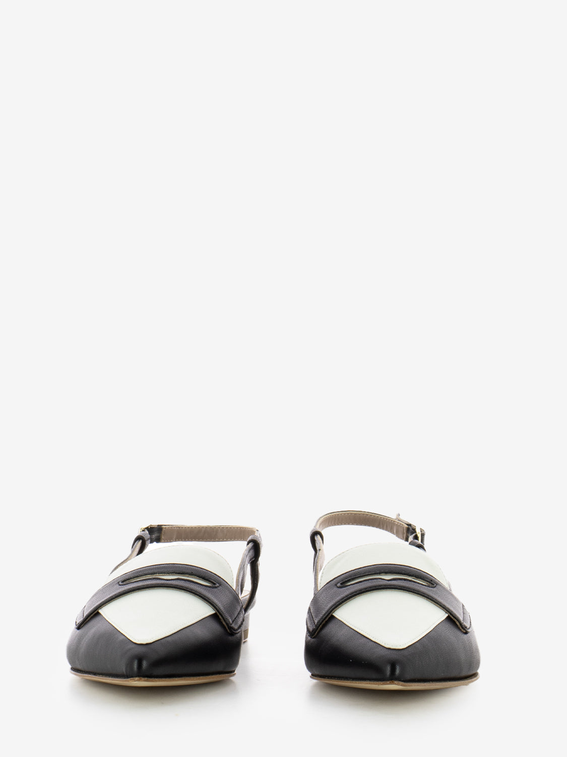 Slingback Fiammetta nero / bianco