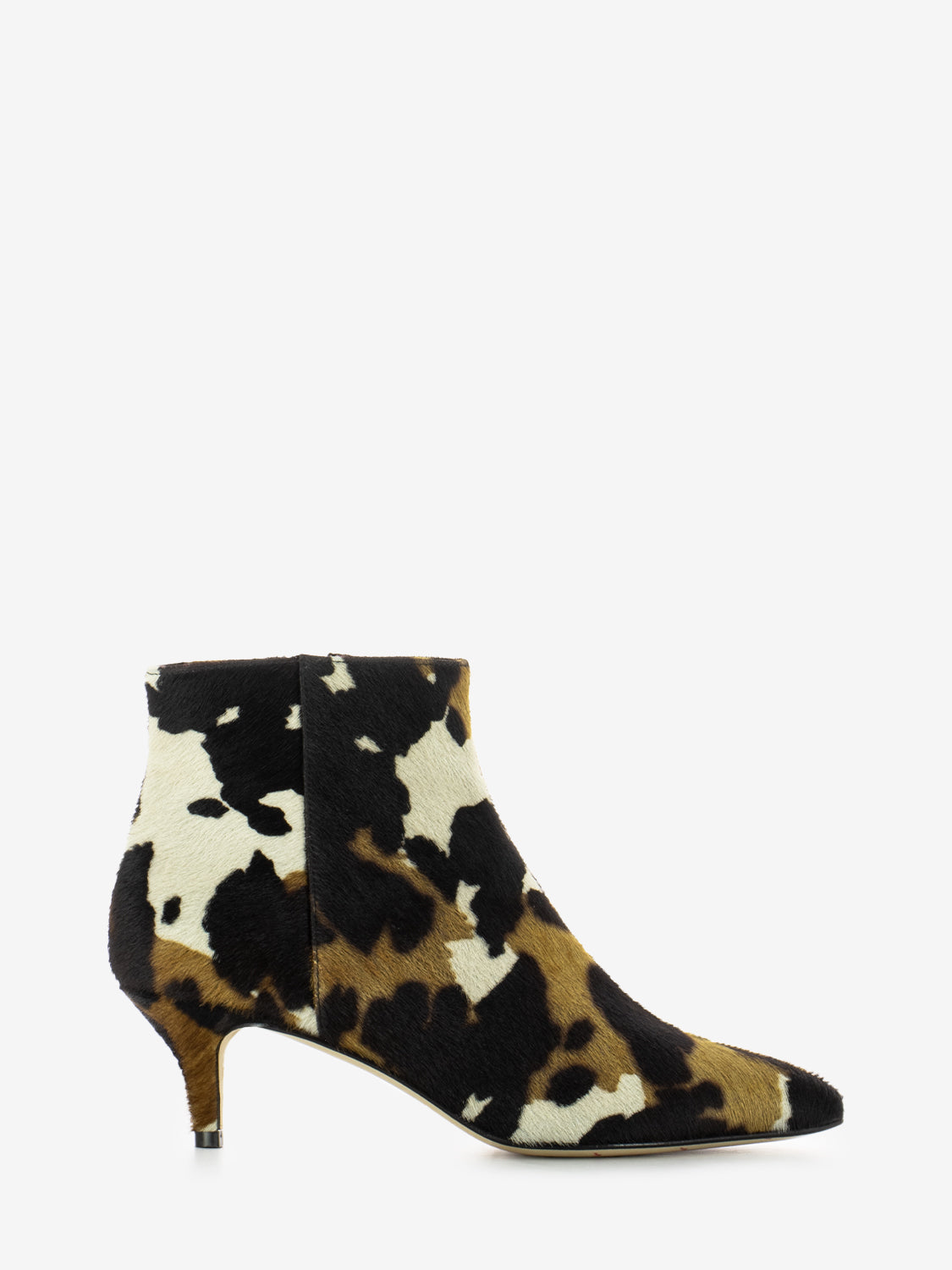 Elsa brown cow pony ankle boots