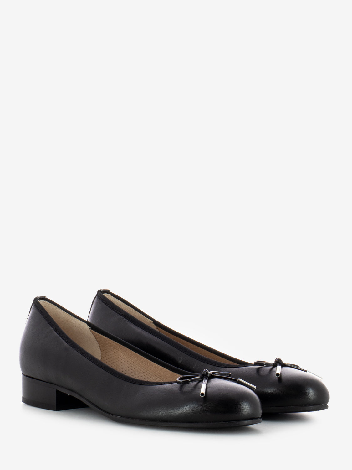 Cinzia Valle High leather ballerina with black bow