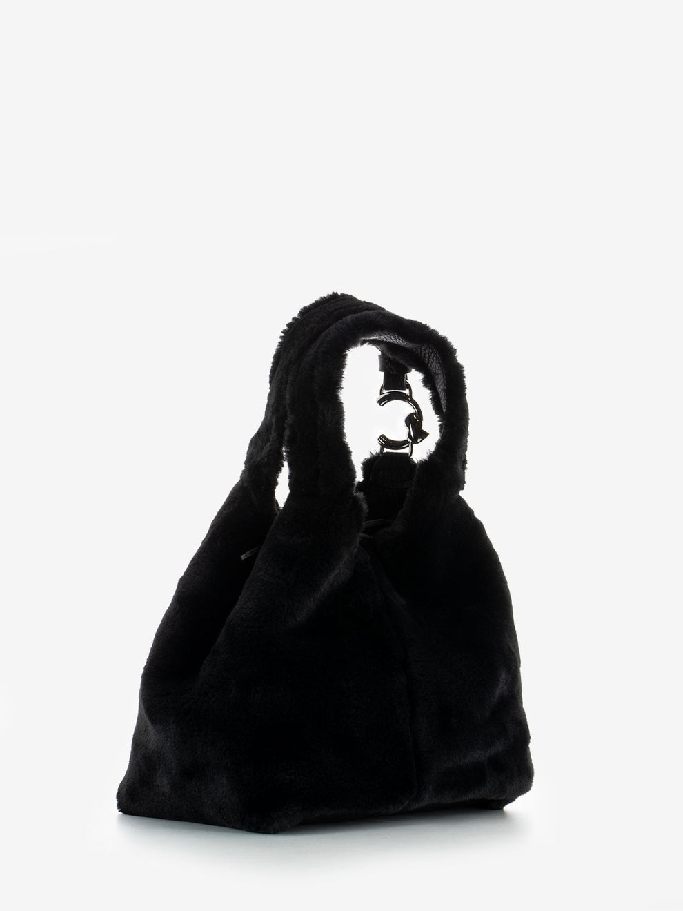 C-Easy handbag in black fur