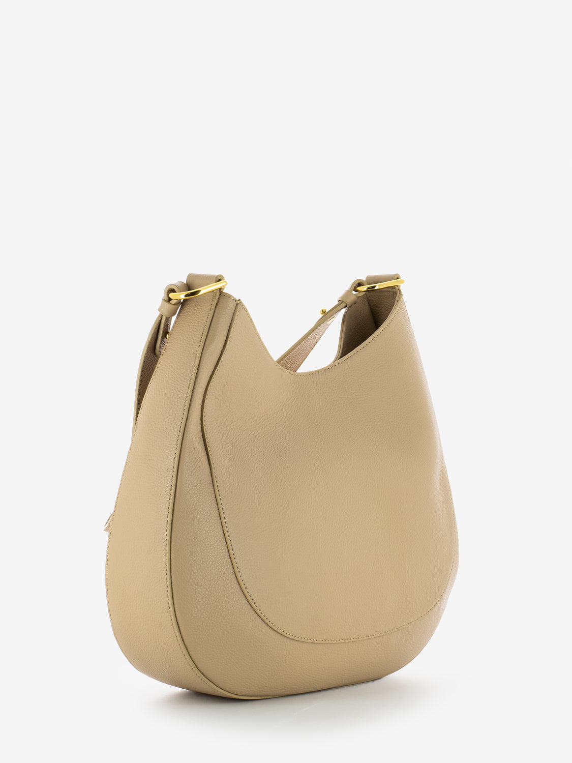 Borsa a spalla pelle bottalata toasted