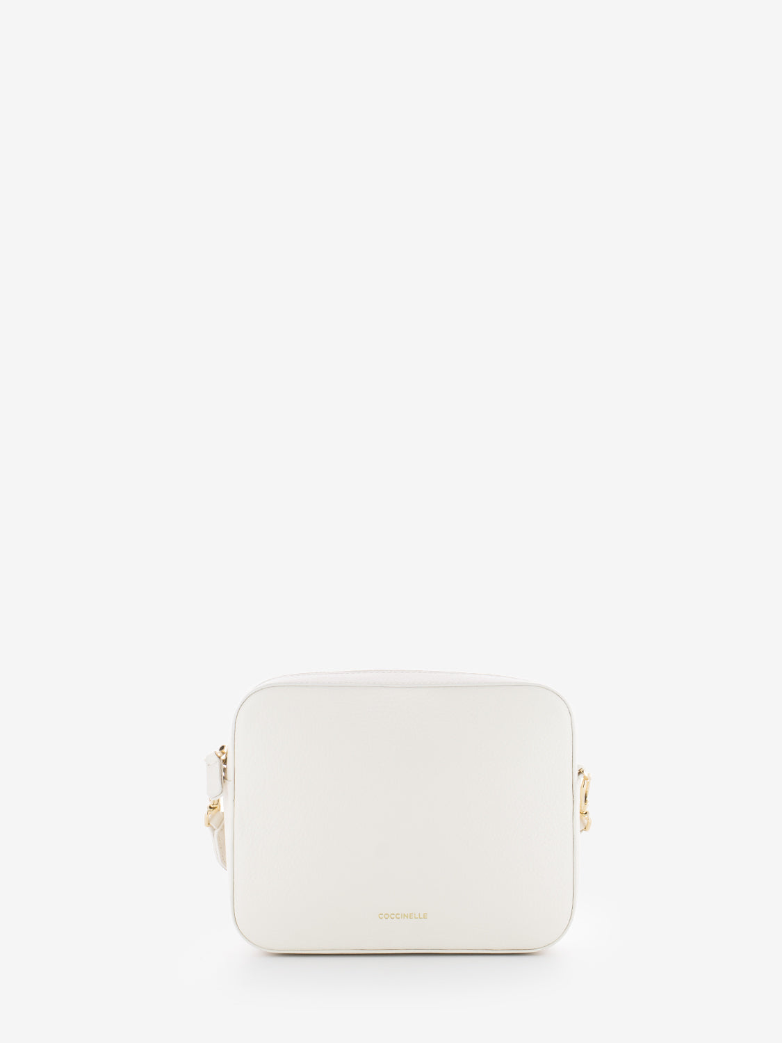 Borsa a tracolla Tebe grained leather coconut milk