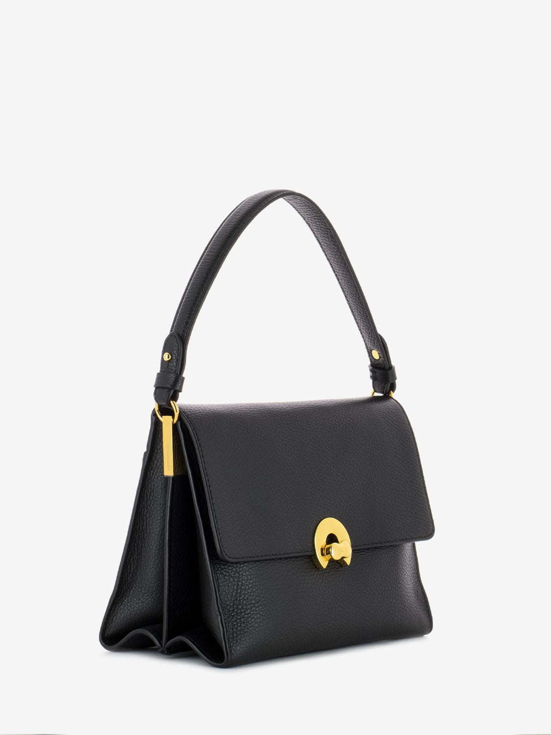 Borsa in pelle a mano piccola noir