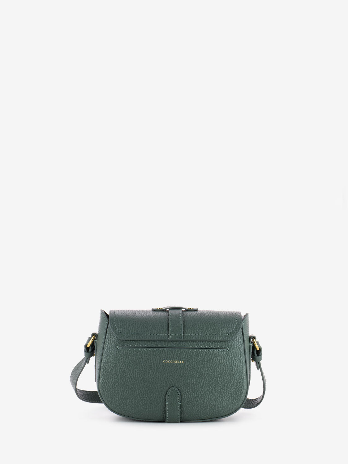 Borsa tracolla con fibbia leather kale green