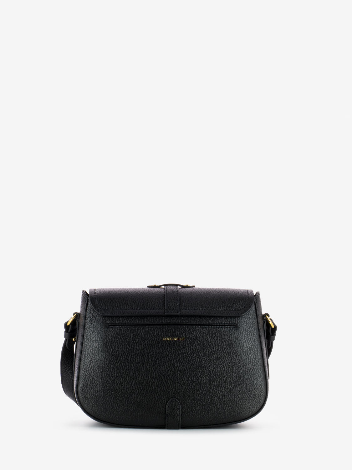 Borsa tracolla in pelle con fibbia nera