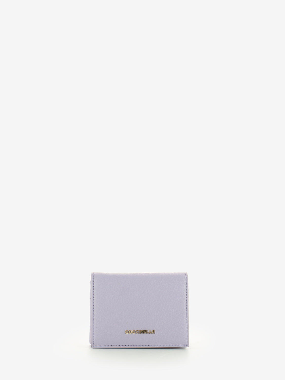 Card holder grained leather lavender