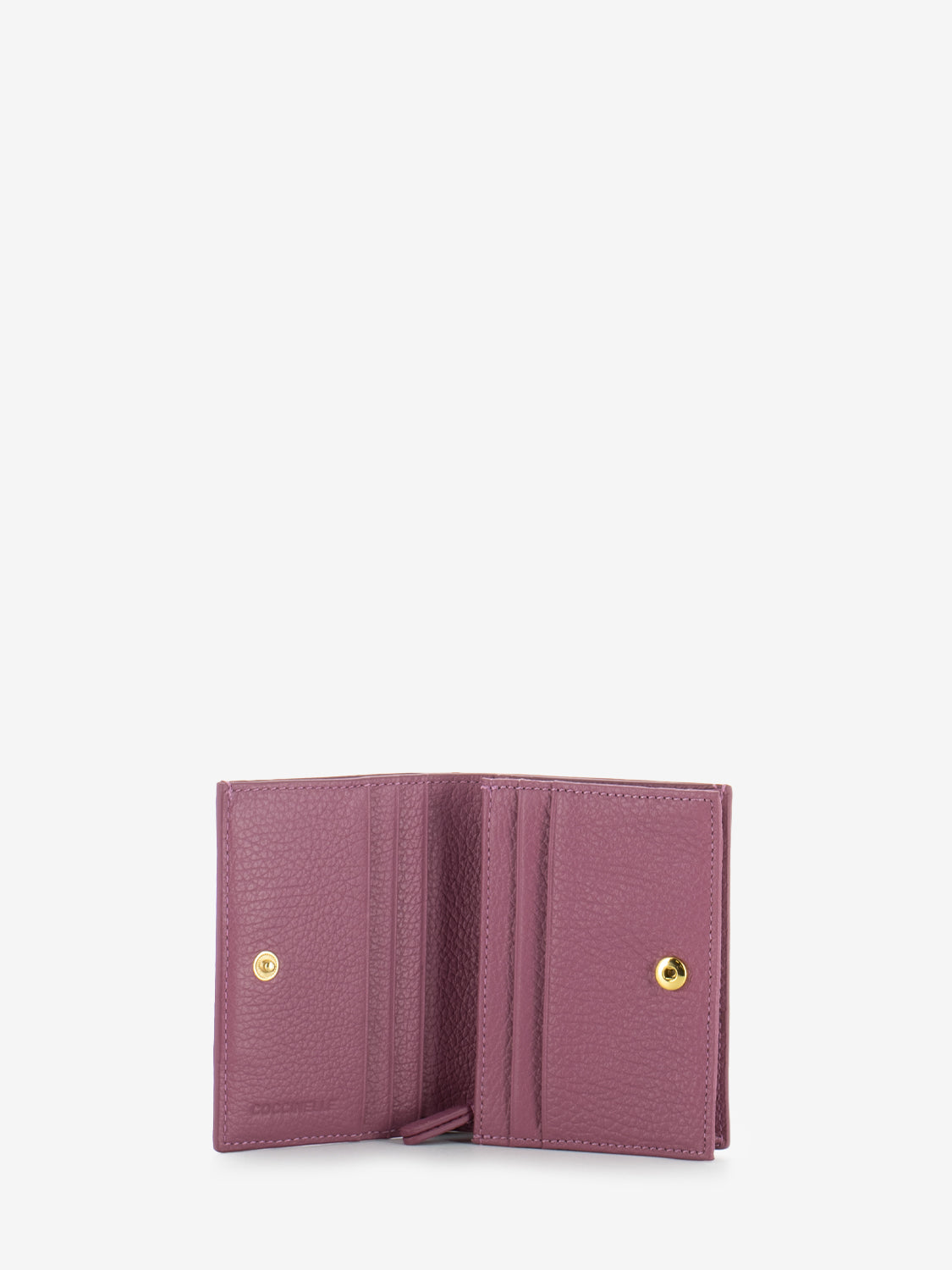 Card holder grained leather pulp pink