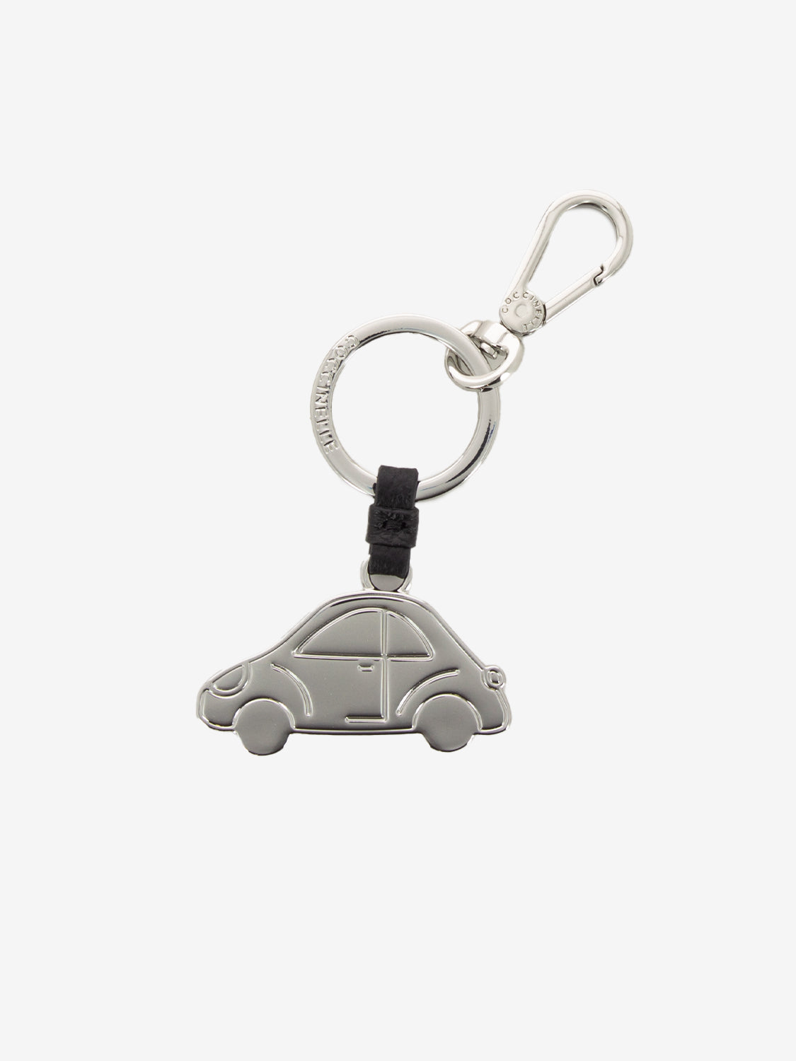 Charm metal car grain leather noir