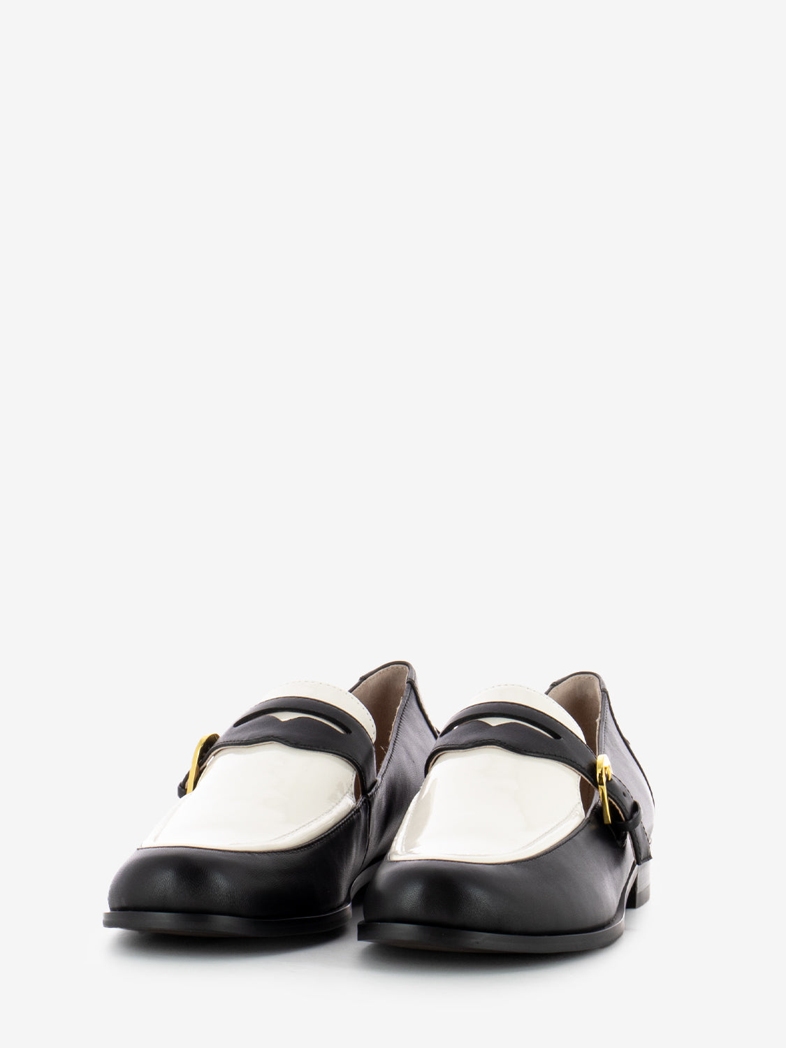 Loafer Smooth patent leather noir / blanco