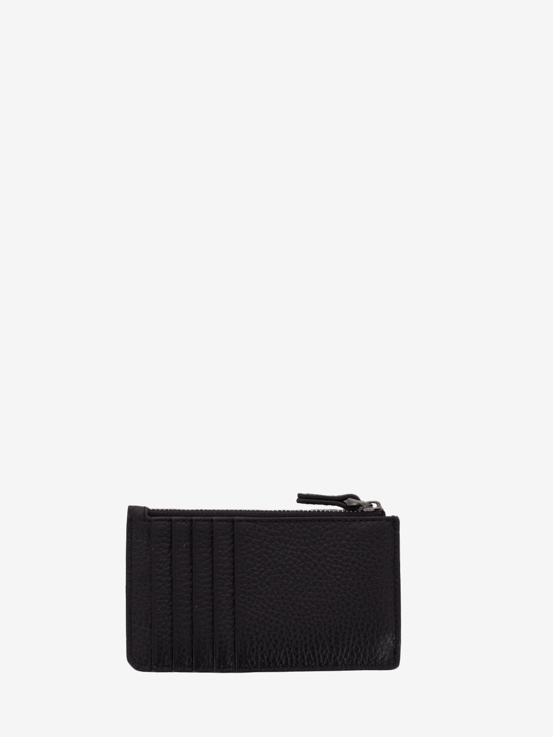 STG Card Holder in Black Hammered Leather