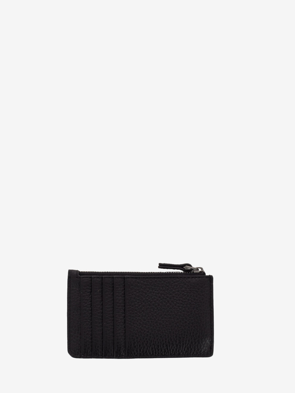 STG Card Holder in Black Hammered Leather