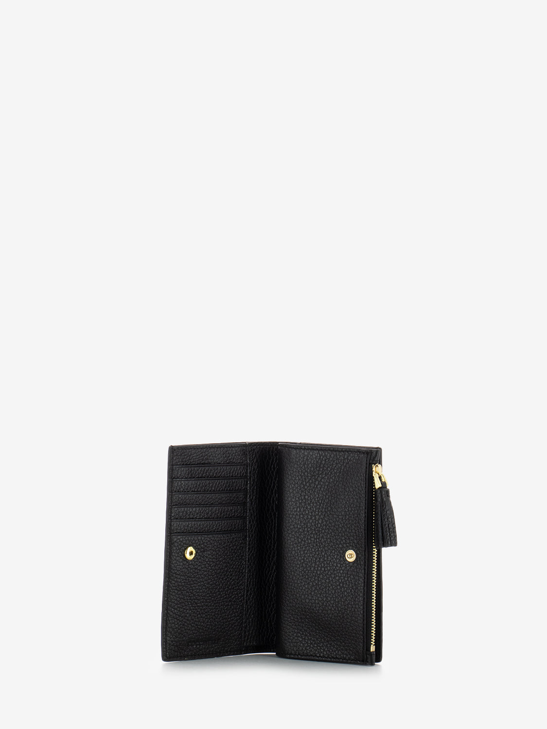 Noir hammered leather book wallet