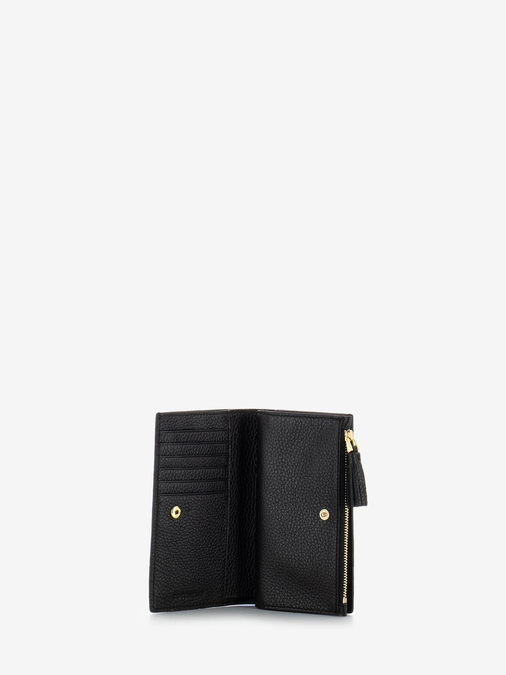 Noir hammered leather book wallet
