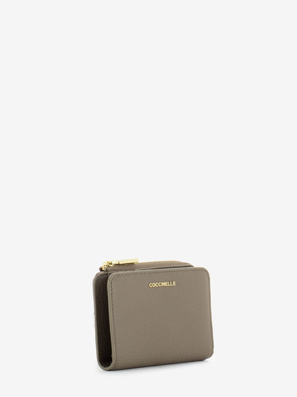 Warm taupe leather book wallet