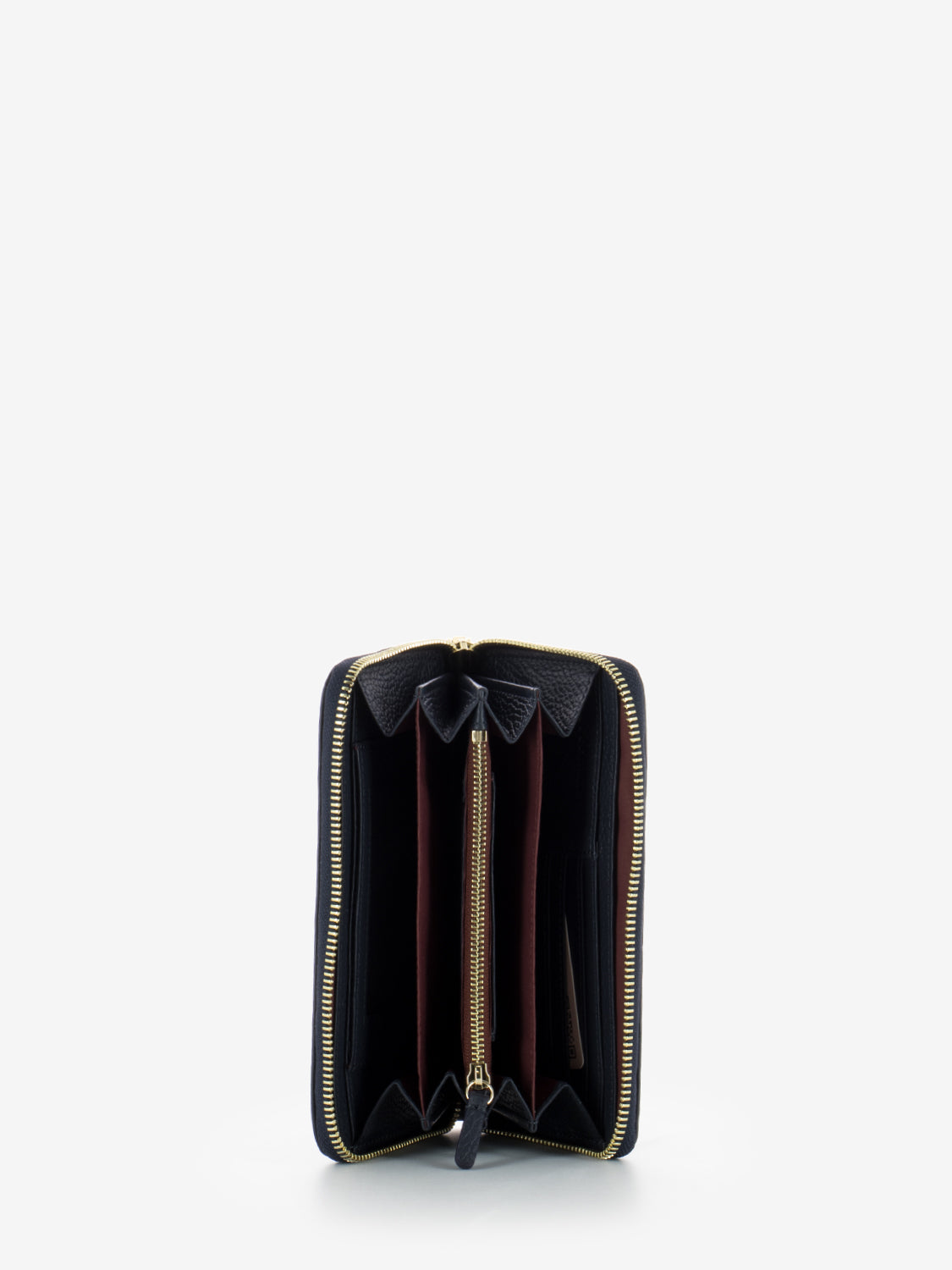 Portafoglio grained leather midnight blue