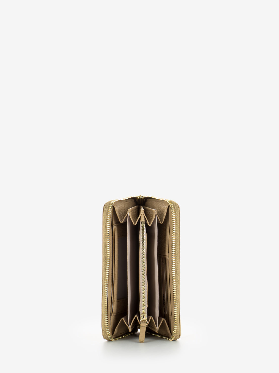 Portafoglio grained leather toasted