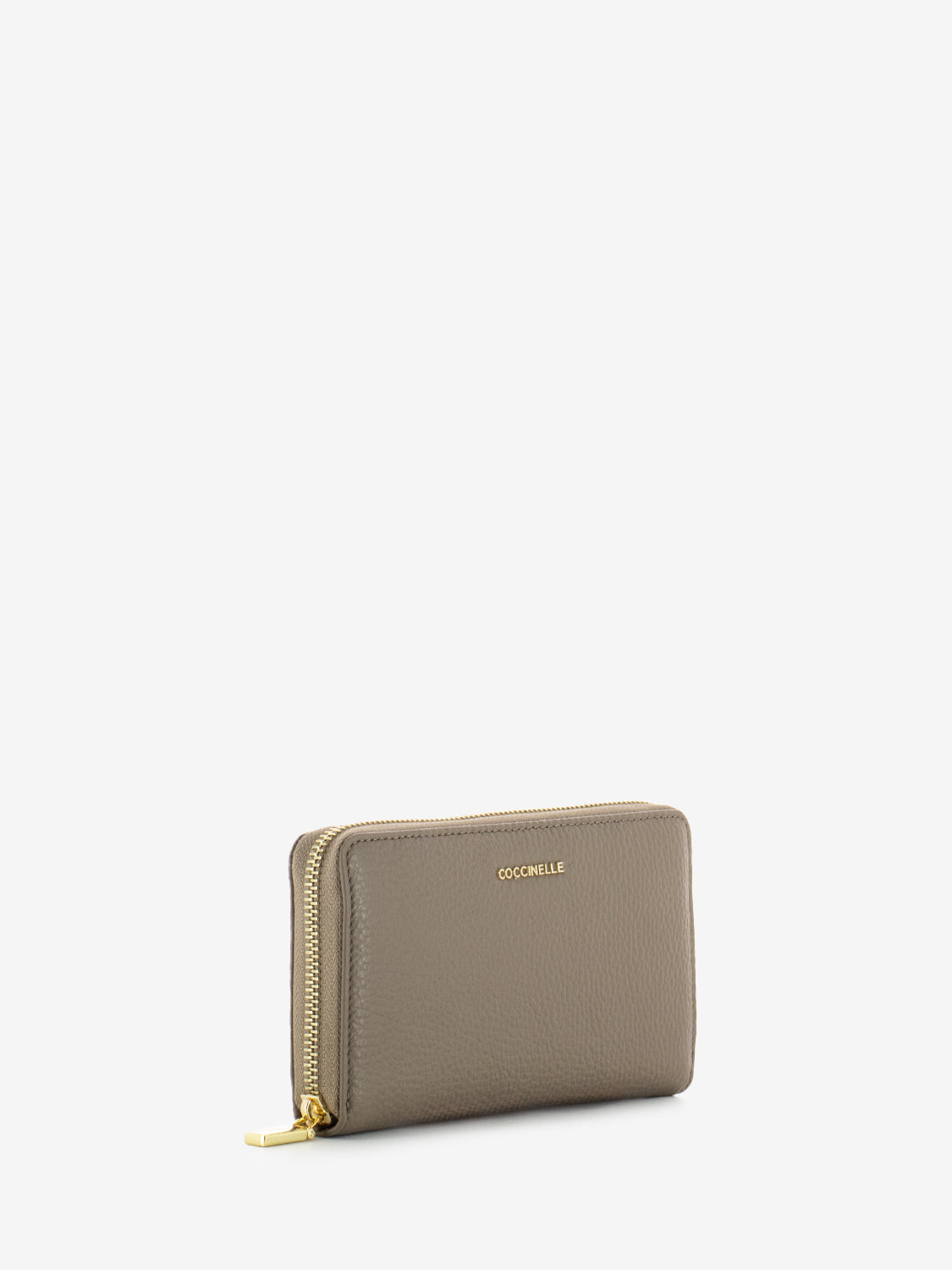 Portafoglio grande in pelle warm taupe