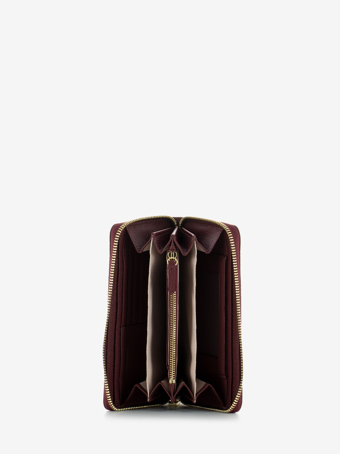 Portafoglio grande zip around leather ribes