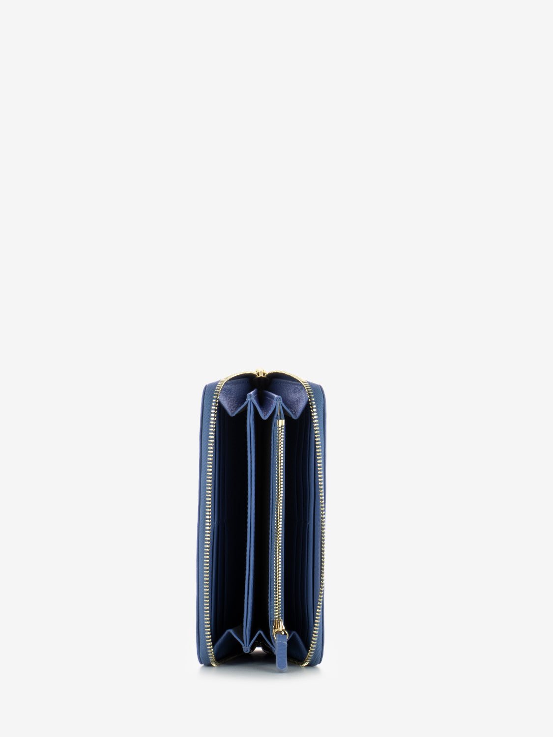 Portafoglio in pelle martellata azul
