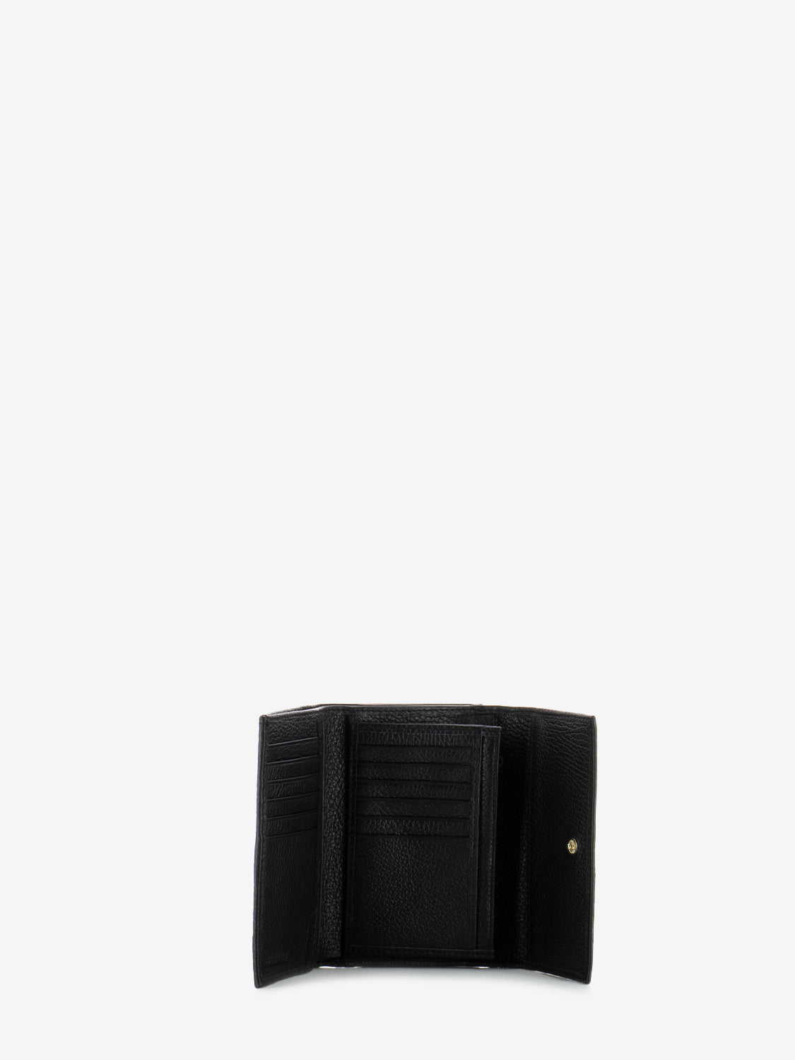 Portafoglio medio metallic soft nero