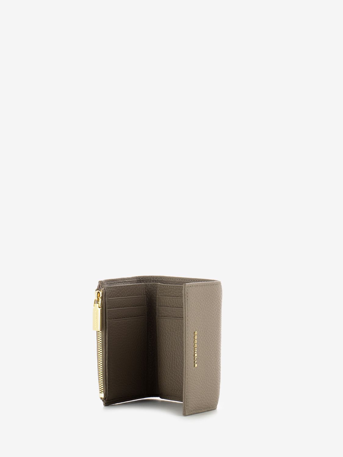 Portafoglio metallic small soft warm taupe