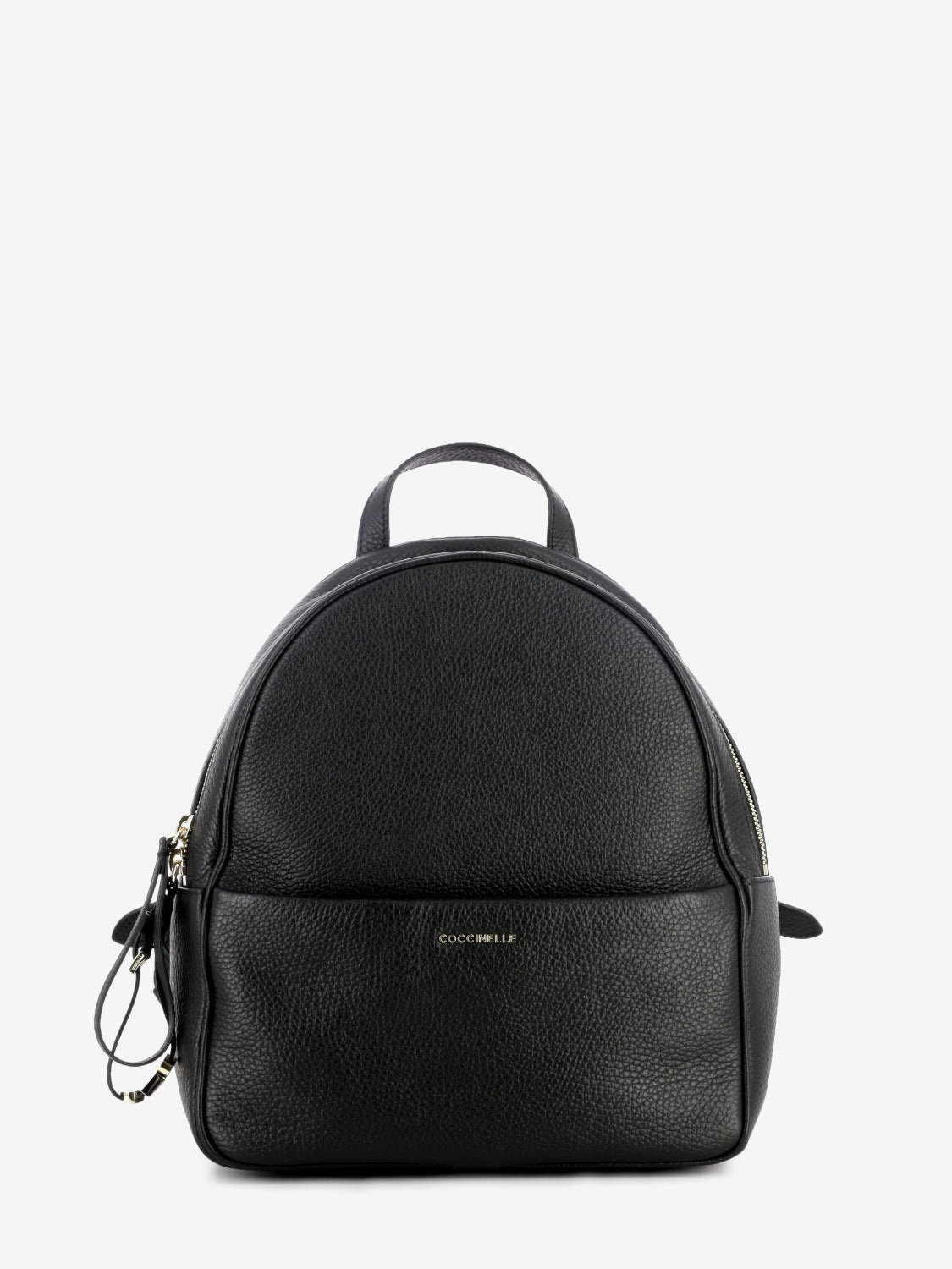 Coccinelle - Black tumbled leather backpack