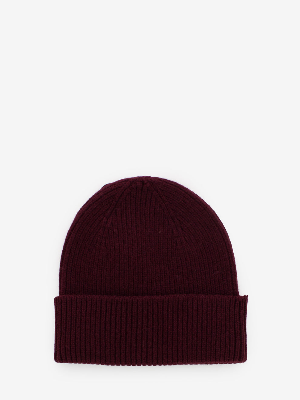 Merino wool hat oxblood red