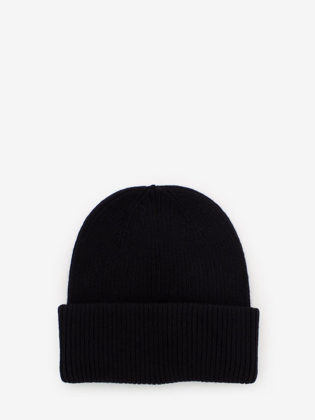 Berretto merino wool deep black