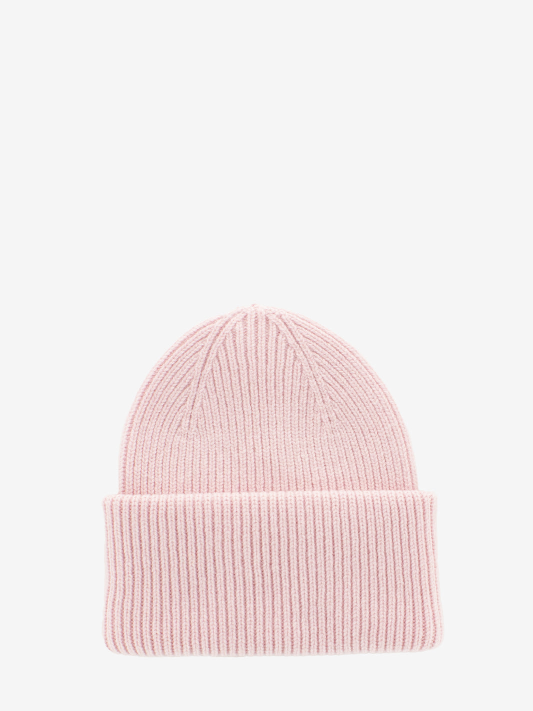 Faded pink merino wool hat
