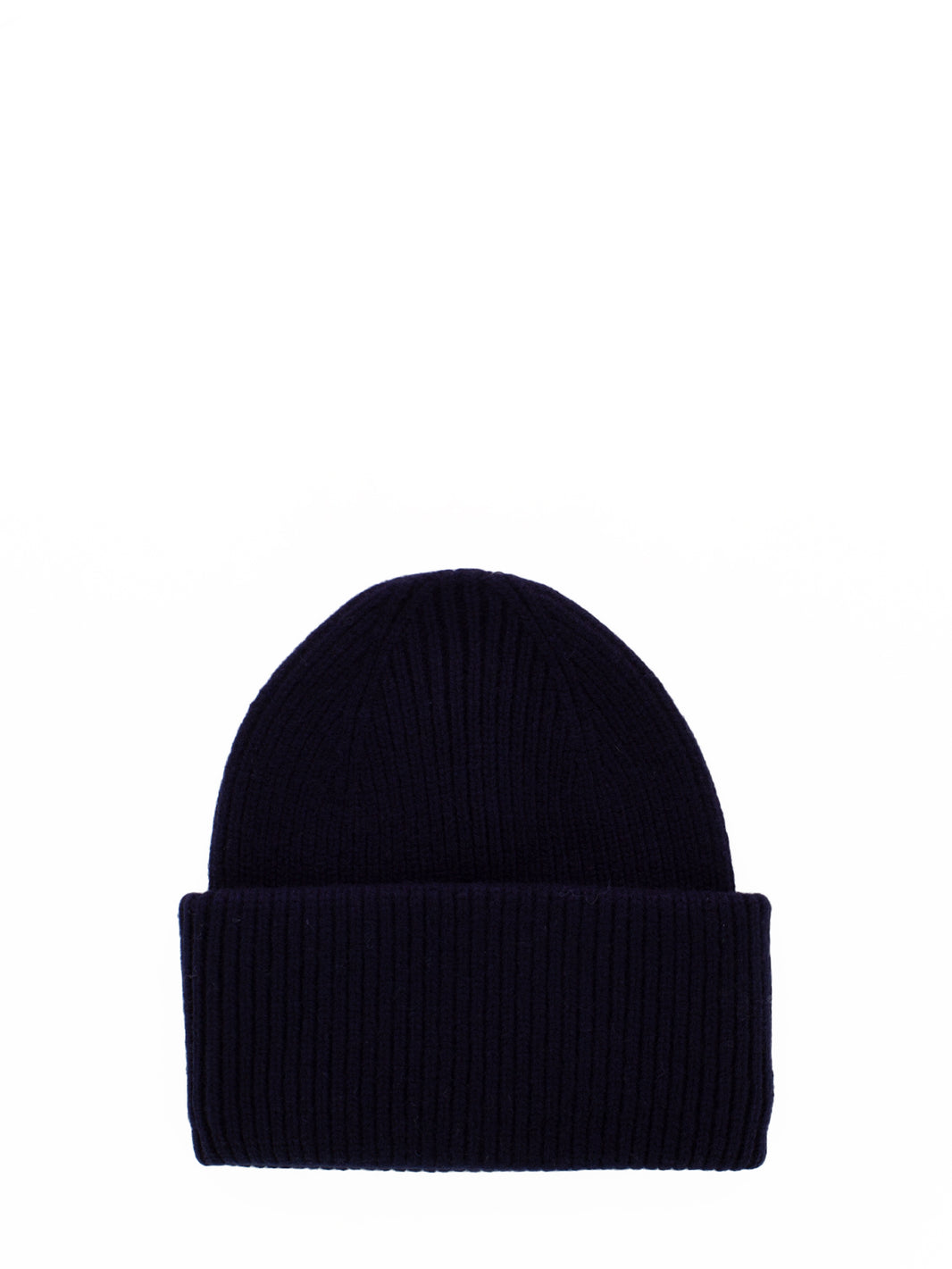 Berretto merino wool navy blue