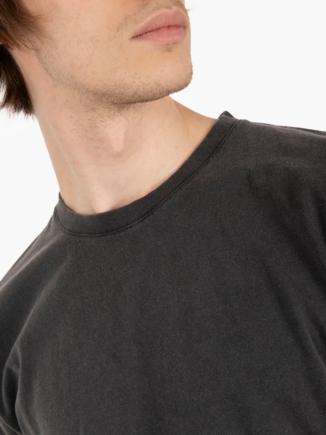 Classic organic tee optical faded black
