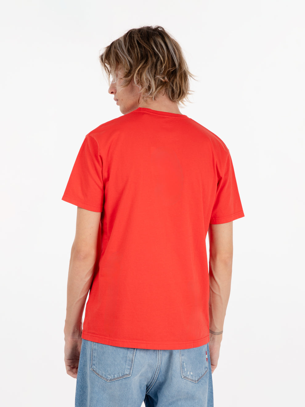 Classic Organic Tee Red Tangerine