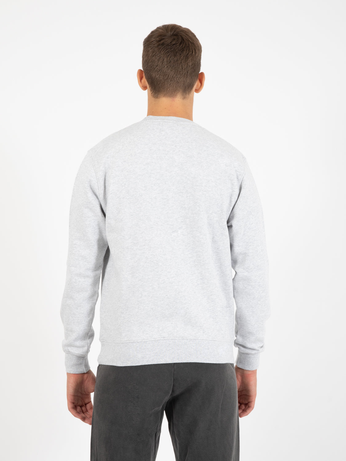 Felpa Classic Organic Crew snow melange