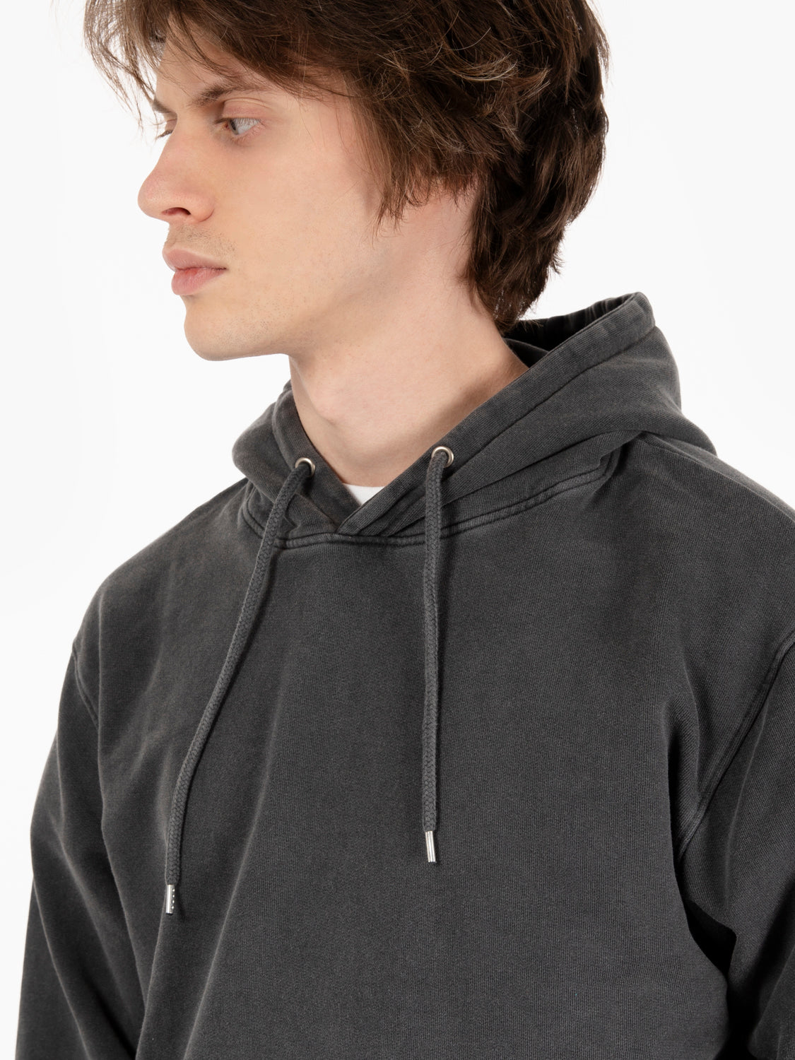 Felpa Classic Organic hood faded black