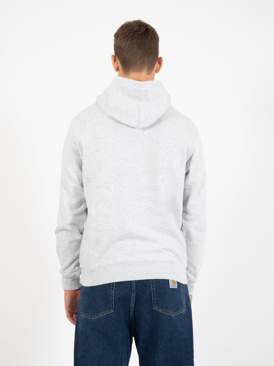 Felpa Classic Organic hood snow melange