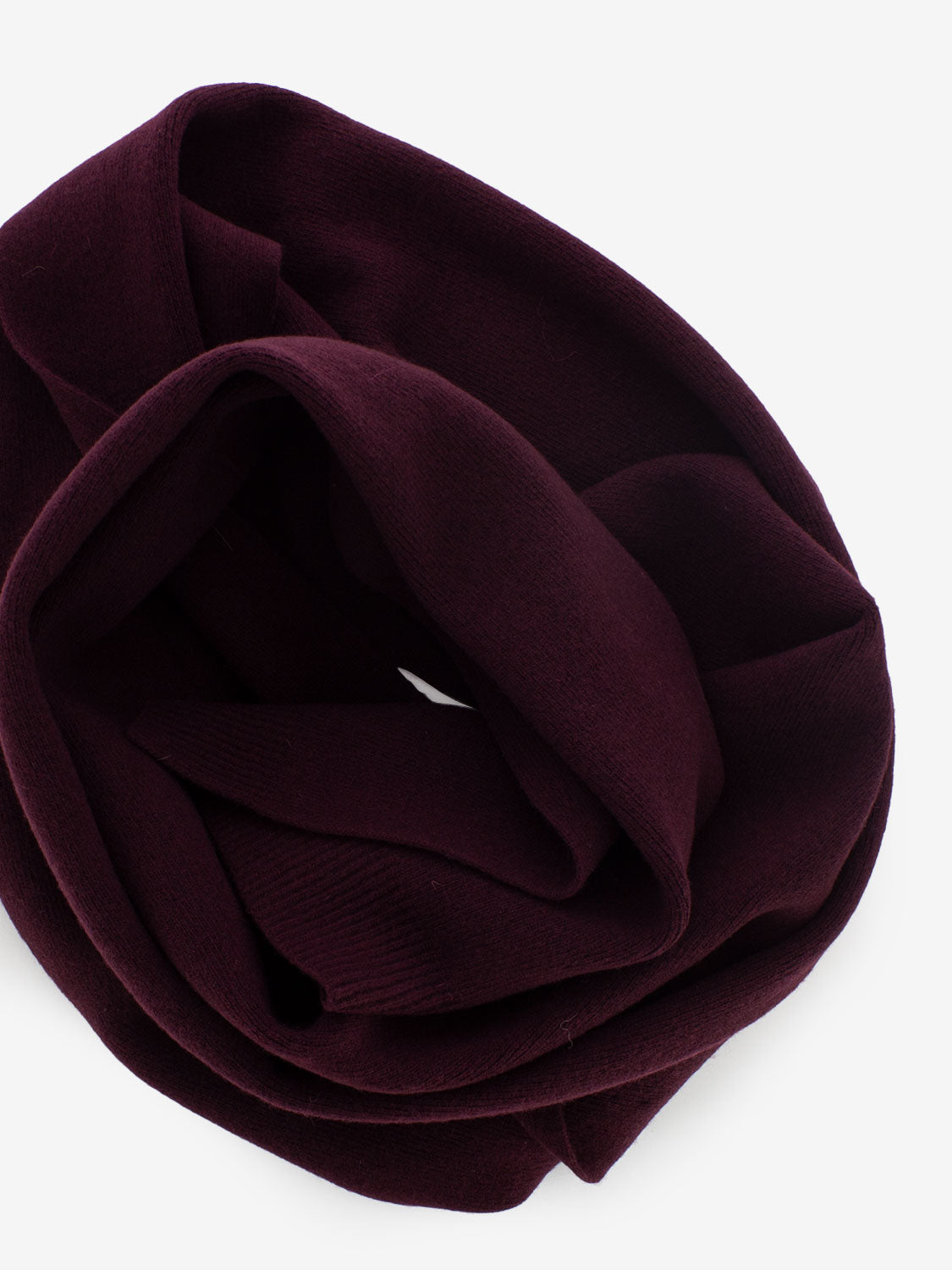 Sciarpa lana merino oxblood red