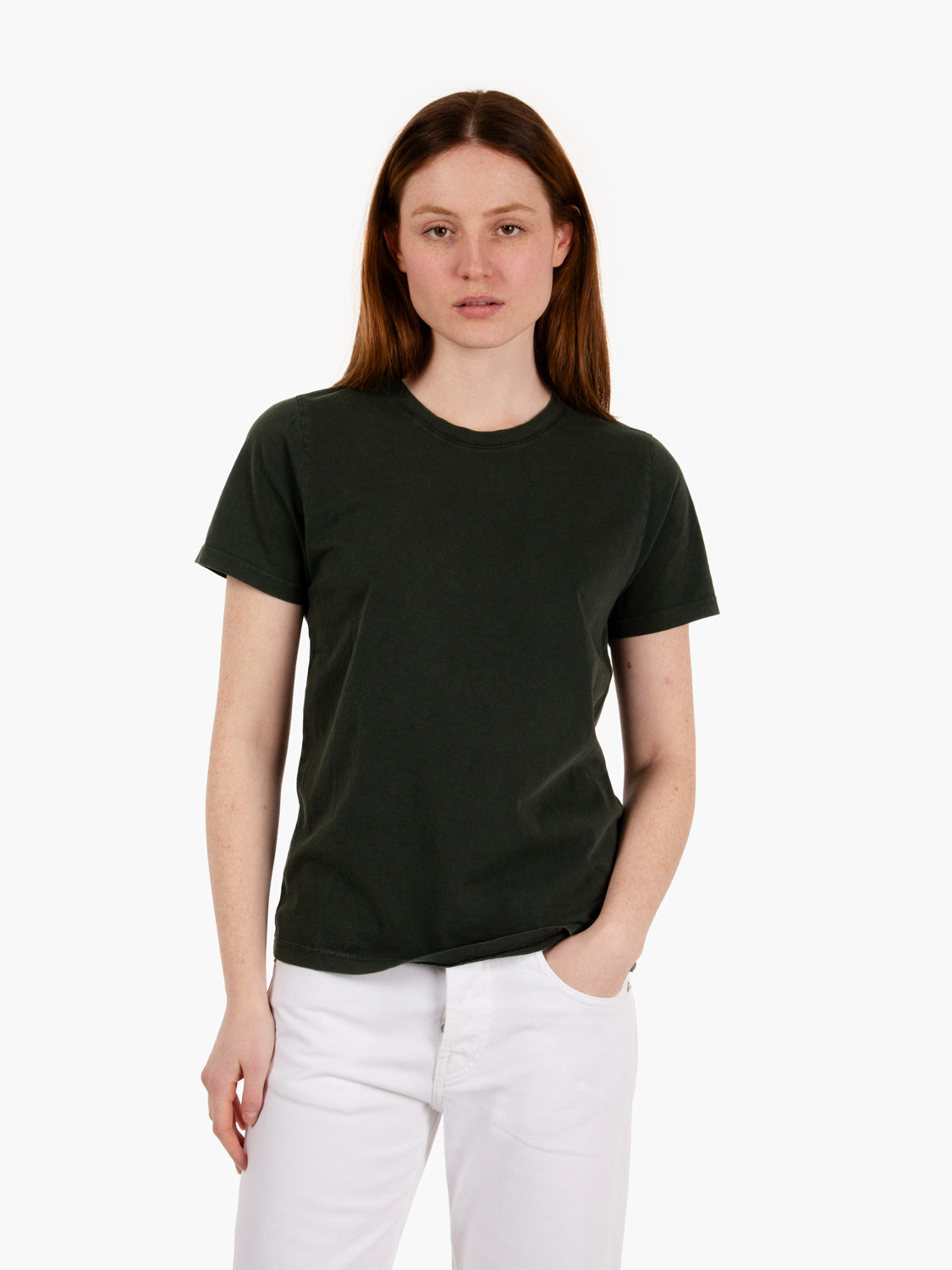 W' Light organic tee midnight forest