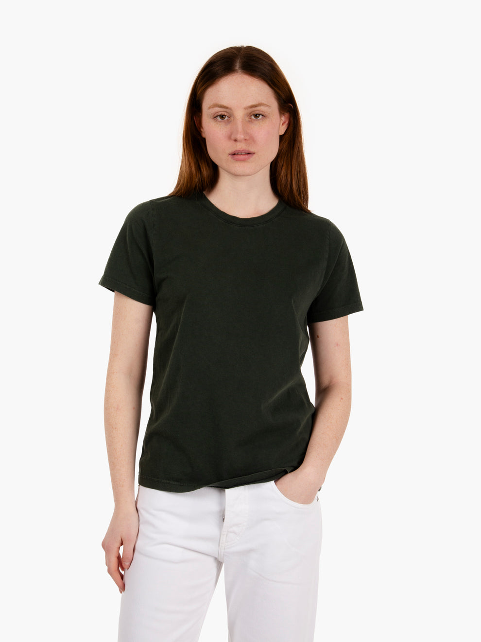 W' Light organic tee midnight forest